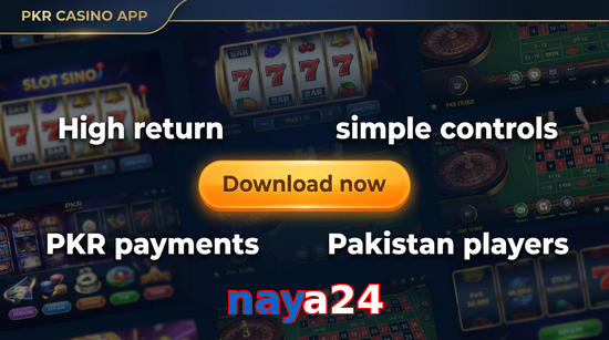 Main screen of Naya24 gamedownload page for PK players